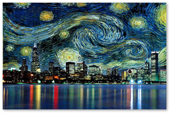 I-love-weed-Chicago-Starry-Night