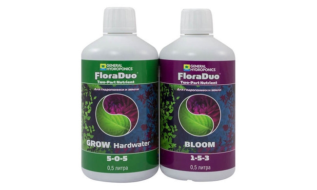 Комплект удобрений Flora Duo Grow HW + Flora Duo Bloom 2x500 мл